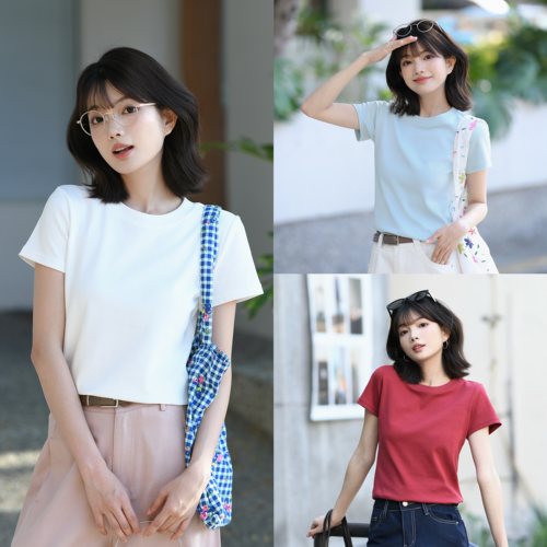TOANDFRO / 2026春夏三色短袖T恤女