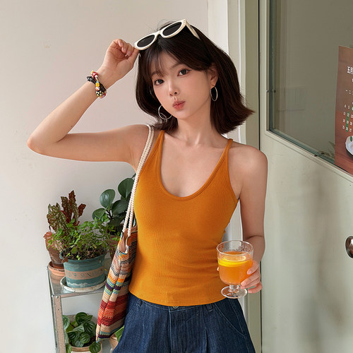 TOANDFRO / 2026春夏带胸垫吊带背心女外穿内搭无袖上衣