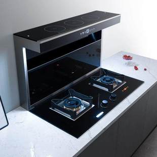 炫典分体式集成灶变频侧吸下排式油烟机燃气灶套装小户型家用