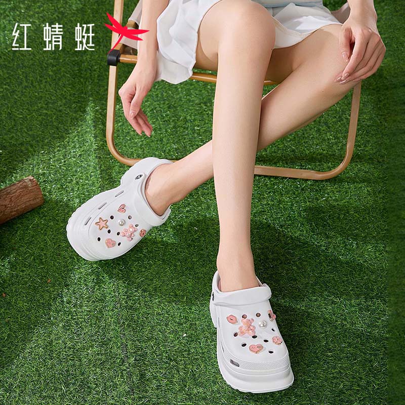 红蜻蜓女鞋夏季新款洞洞鞋