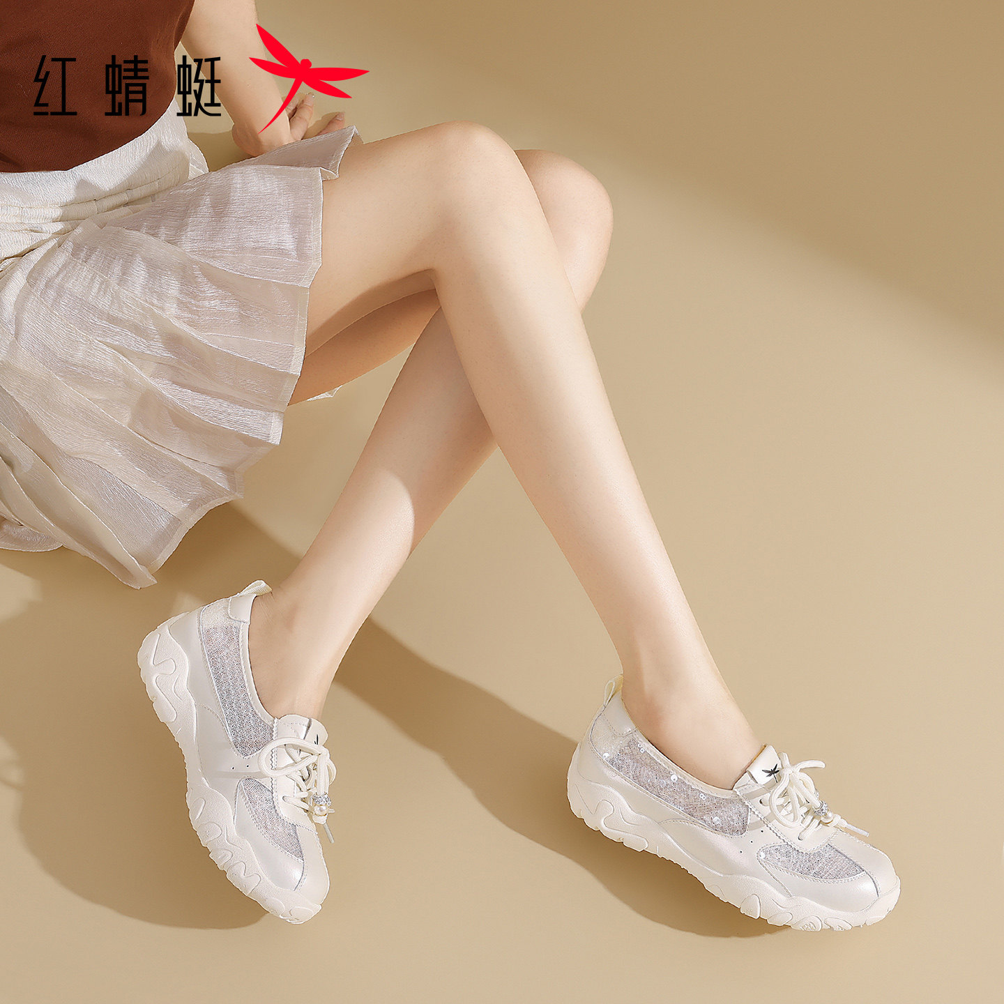 红蜻蜓女鞋夏季新款休闲鞋