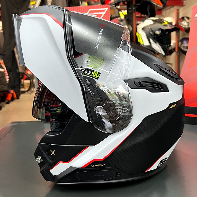 清仓 葡萄牙XNEXX VILITUR全碳纤维揭面盔摩托车街道头盔内嵌蓝牙