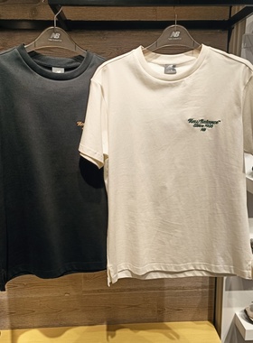 NEW BALANCE/NB 2025夏新款男款休闲透气圆领纯棉短袖T恤AMT52333