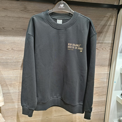 NB男子加绒保暖套头衫卫衣