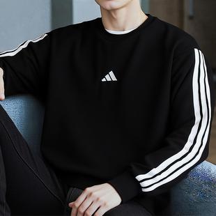 Adidas阿迪达斯圆领卫衣长裤男款两件套2026春季新款休闲运动套装