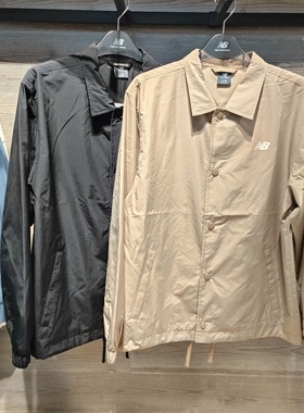 NEW BALANCE NB25秋款男款休闲翻领梭织防风夹克开衫外套AMJ53317