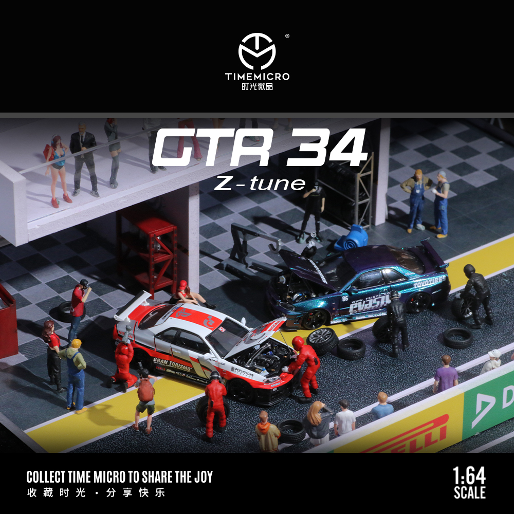TM尼桑GTR34-GT赛车合金车