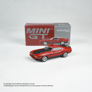 64小比例模型 1971合金车1 MINIGT 1122福特野马Mach1