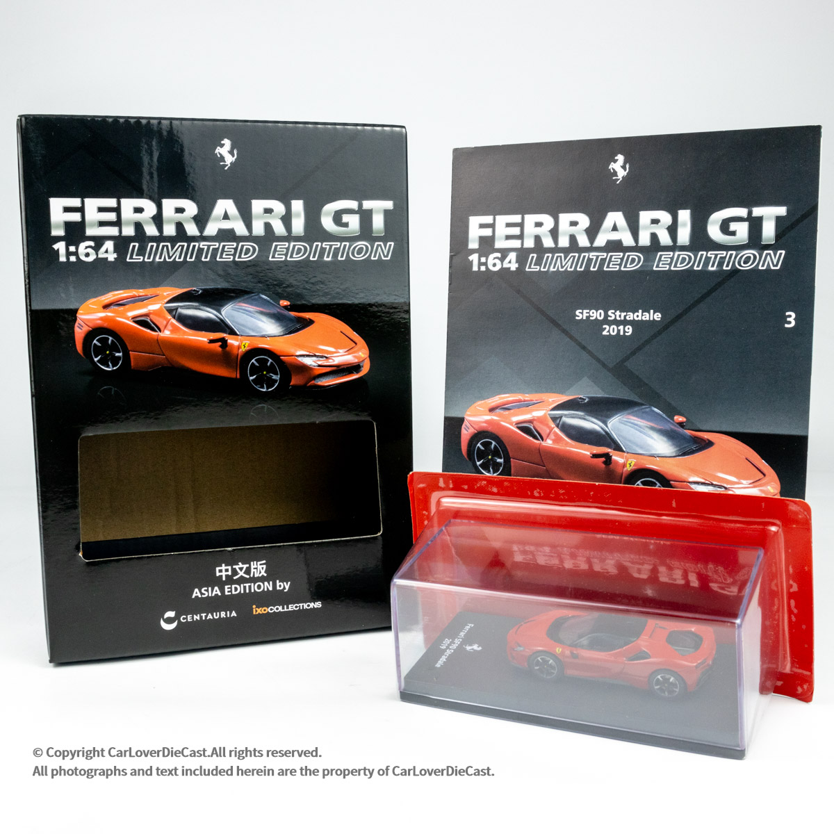 IXOCOLLECTIONS TW 书中车 法拉利SF90 STRADALE合金车模型摆件