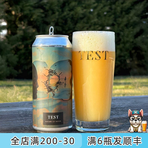 老K美国新鲜空运TEST费登斯合酿高分尖货三倍浑浊ipa精酿啤酒