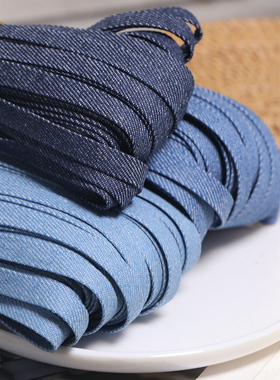 diy手工材料扁皮绳5mm10mm车线牛津布对折头饰手链项链自制辅料