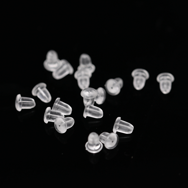 diy饰品配件耳饰手工材料大中小号耳堵胶堵子弹头耳塞100个一份
