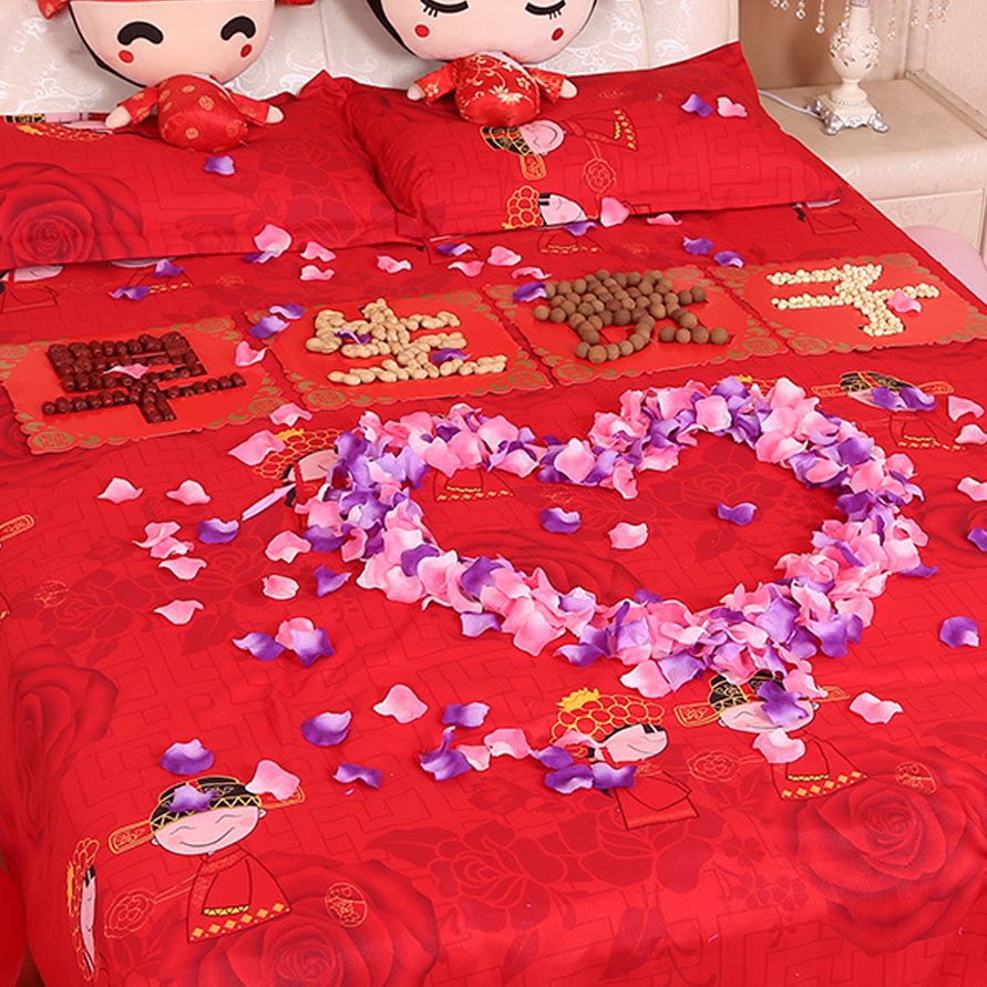 模具装饰床婚房布置床早全套模板生创意贵压摆件子结婚卧室新房