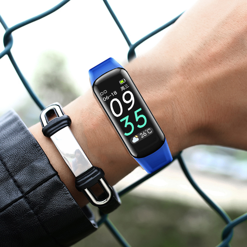彩屏智能手环男女检测心率血压血氧防水多功能睡眠学生运动手表计步器闹钟信息提醒iOS华为三星小米vivo荣耀5