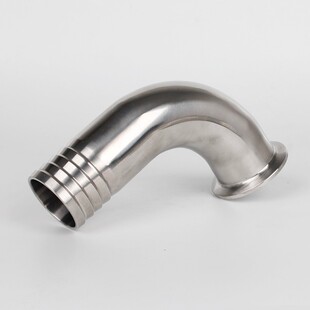 304不锈钢宝塔快装弯头90度卫生级快接卡盘直角弯管皮管水嘴接头