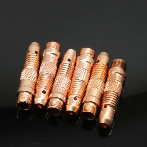 氩弧焊机WP-26 18 17氩弧焊枪配件紫铜导流件 钨针夹头连接体