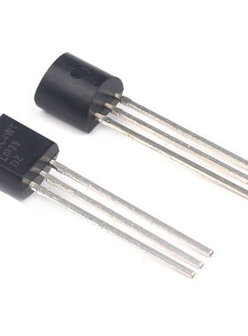 LM35DZ LM35 温度传感器 直插TO-92 温度采集 线性电压输出4-30V