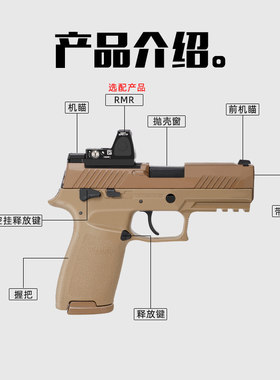 有稻理UDL P320M18电手可空挂M17真人cs武器装备儿童玩具生日礼物