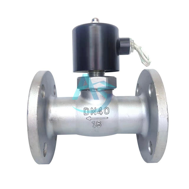 ZBSF不锈钢常闭法兰蒸汽电磁阀ZQDF 220V24V高温开关阀DN15 20 25