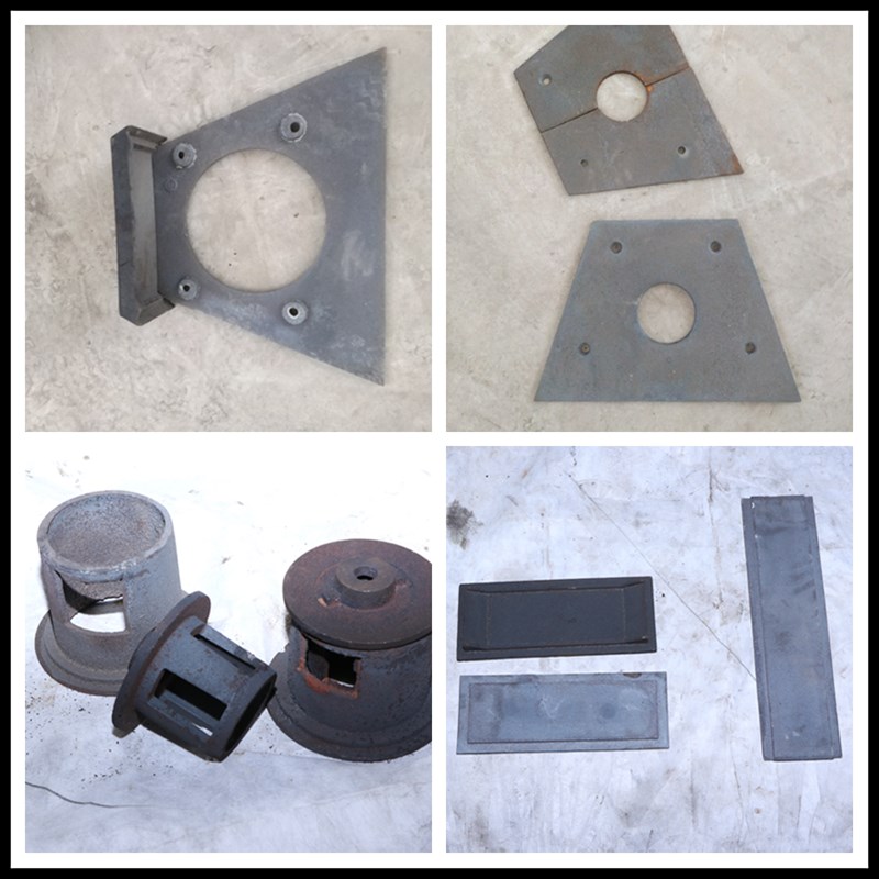 抛丸机配件耐磨板顶板侧板端板叶片定向套分丸轮叶轮梯形板导入管