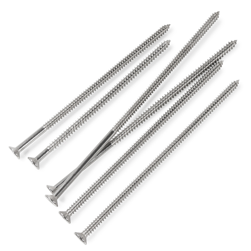 304不锈钢十字加长沉头自攻螺丝特长超长平头自攻丝木螺钉M3-M5M6
