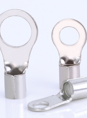 欧式OT4-6冷压端子6-5 10 12 16 圆型裸压线端头铜鼻子焊口接线耳