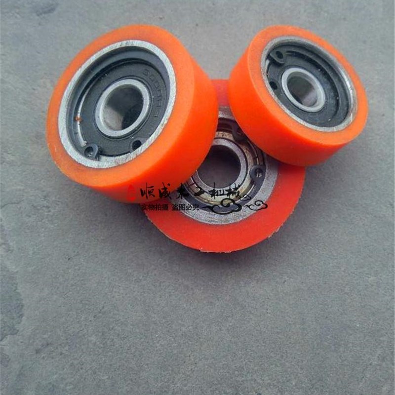 机械工业包胶轮子滑动胶轮全自B动封边机齐头输送小包胶跟踪轮