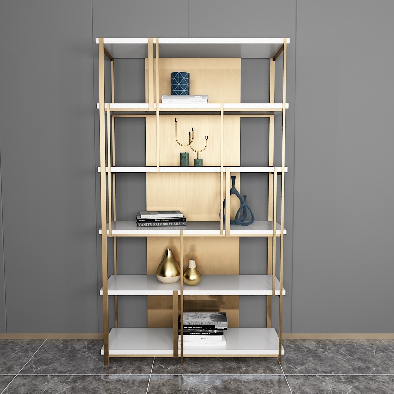 现代轻奢风铁艺书架办公室多层不锈钢书柜落地仿大理石装饰架简约,办公设备/耗材/相关服务,办公线材,淘宝优惠券,粉丝福利购,淘宝优惠卷