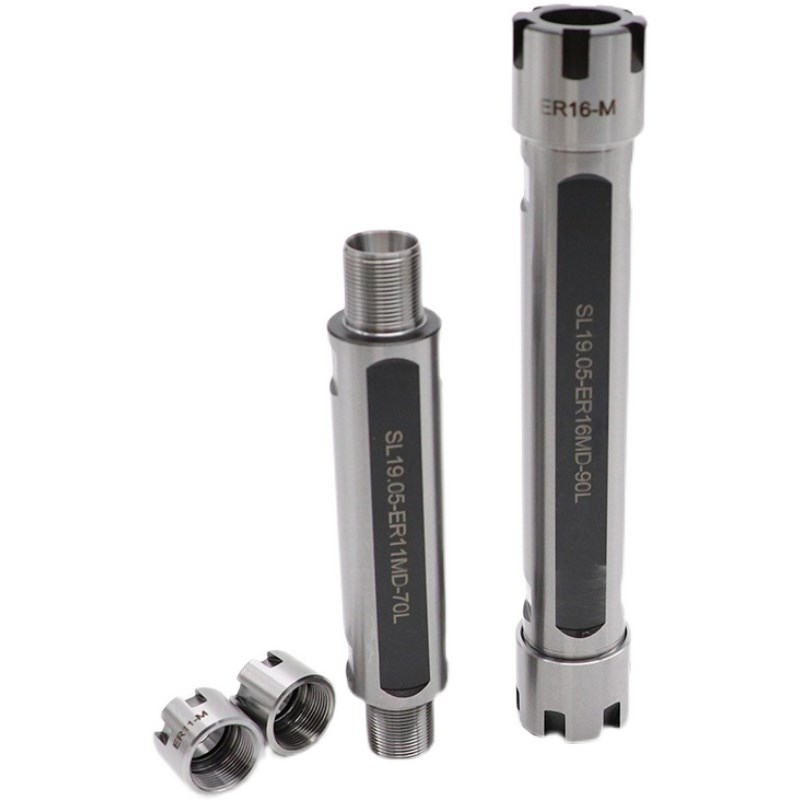 车床用侧固式英制直柄双头ER钻杆ER刀柄加长杆SL19.05/25.W4-ER16