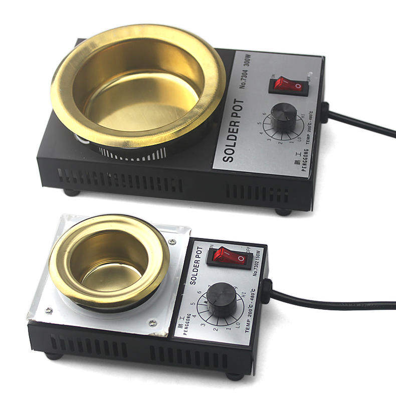 小型无极可调温熔锡炉恒温焊锡热熔炉溶锡盆电工电子焊接煮锡锅