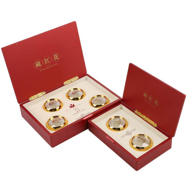 新款藏红包装盒10克20克双瓶四瓶伊朗西红花礼品盒礼盒木盒空盒子