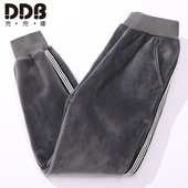 新款 卫裤 薄绒加绒儿童双面绒宽松金丝绒中大童一体绒长裤 男童童裤