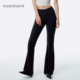 卫裤 asomesome美式 春秋运动长裤 女黑色瑜伽喇叭裤 低腰休闲微喇裤