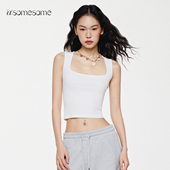 白色工字吊带背心女夏修身 asomesome美式 显瘦上衣 鞠婧祎同款
