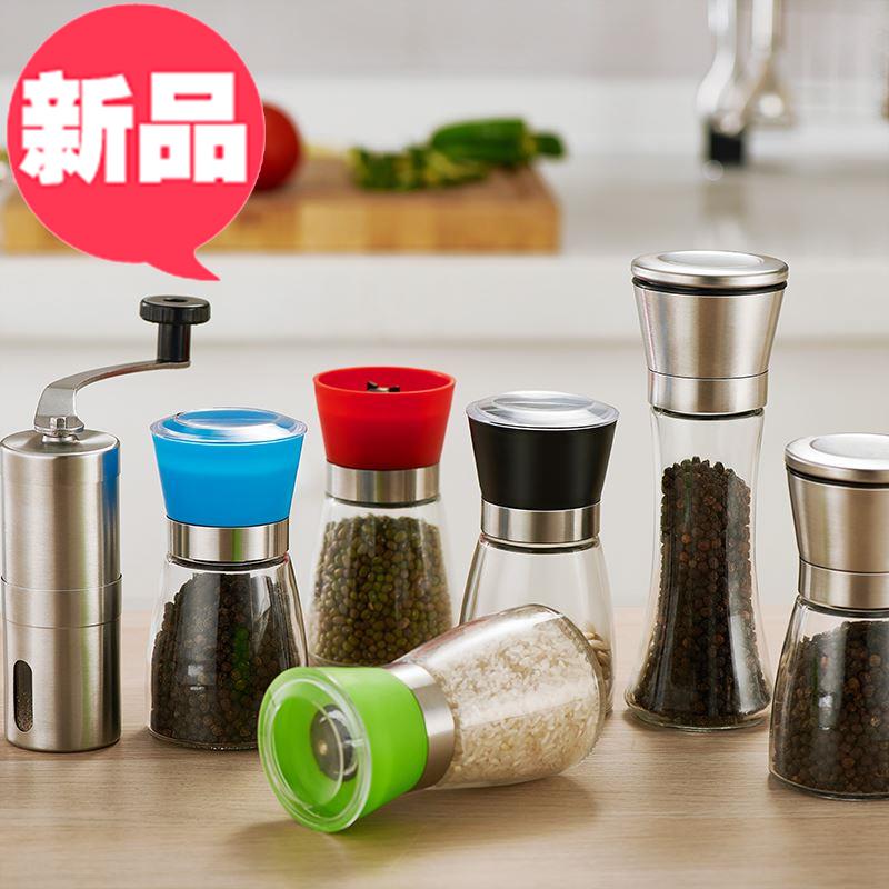 研磨碗手摇多功能胡椒粒压r胡椒粉捣碎器研磨瓶胡椒磨黑椒搅拌调在类目 厨房/烹饪用具, 厨用小工具/厨房储物, 储物瓶罐/厨房储物器皿, 调味瓶罐中 - 来自Buy2taobao.com提供专业的淘宝代购服务