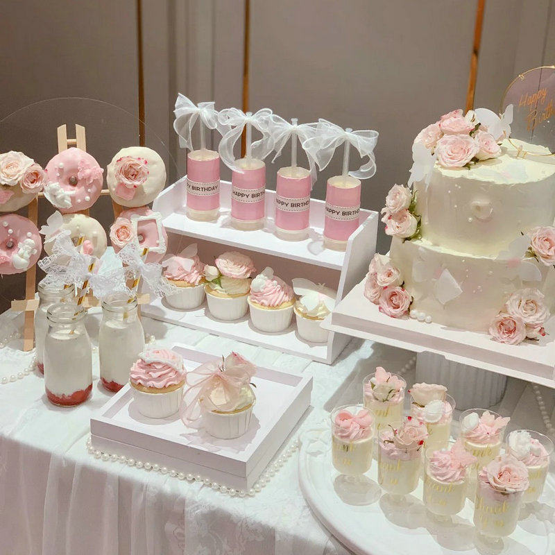 粉色系生日甜品台装饰推推乐贴纸布丁杯封口纸慕斯杯蛋糕插件桌布,节庆用品/礼品,蛋糕/烘焙装饰用品,淘宝优惠券,粉丝福利购,淘宝优惠卷