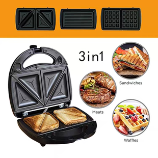 3in1 Sandwich Maker Electric Waffle Machine三明治机