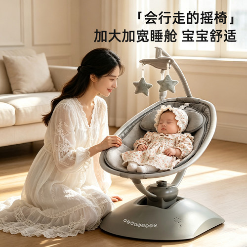 电动智能婴儿摇摇椅哄娃神器