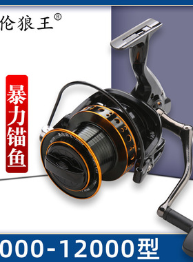 名伦狼王渔轮金属轮1000万型-12000型大远投轮