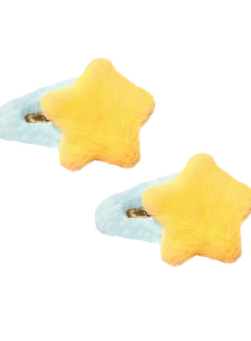 秋冬可爱星星发夹头饰