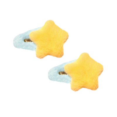 秋冬可爱星星发夹头饰