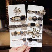 网红2025年新款 夹子头饰后脑勺刘海夹女发饰 发夹侧边发卡高端爆款