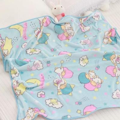小被子夏天法兰绒毛毯可爱卡通双子星珊瑚毯子床单人午睡空调沙发在类目 床上用品, 休闲毯/毛毯/绒毯中 - 来自Buy2taobao.com提供专业的淘宝代购服务