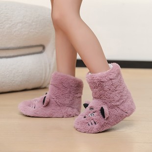 暖脚宝冬天暖脚神器床上热脚儿童室内袜加绒加厚防滑隔凉地板袜鞋