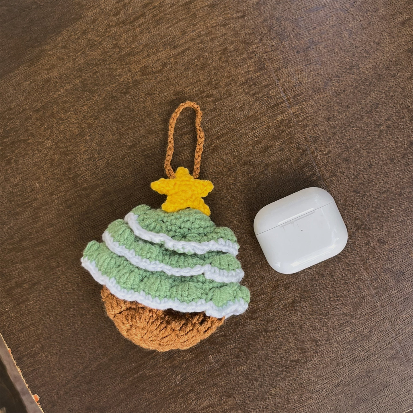 创意趣味毛绒圣诞树适用AirPodsPro3代耳机壳苹果蓝牙AirPods4代保护套1/2代毛绒3代防摔Pro2女Pro三代耳机包