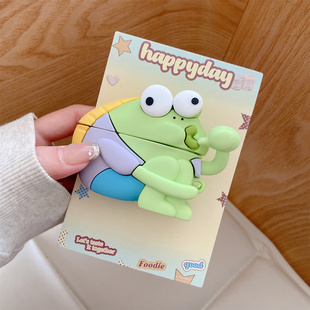 趣味搞怪比奇堡居民嘬手鱼苹果airpods pro3代耳机保护套适用四代耳机保护壳airpods1/2代硅胶pro2代女新三代