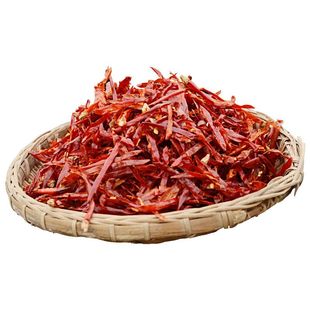干辣椒丝 朝天椒辣椒丝 干红辣椒丝中微香辣特辣红椒丝去籽辣椒丝
