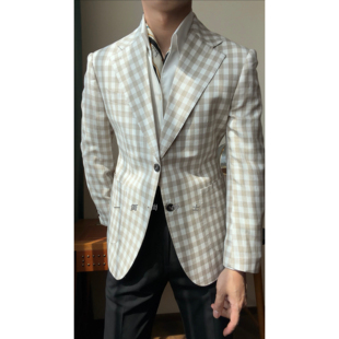 高级感978 子透气单西外套男士 春夏新款 平驳领老钱风格