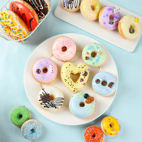 甜甜圈模型道具蛋糕儿童玩具
