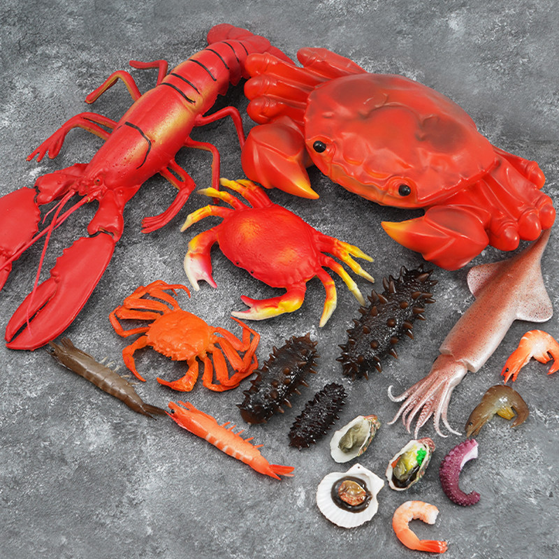仿真螃蟹龙虾模型假河虾海参塑料儿童玩具餐厅海鲜装饰摆件道具,鲜花速递/花卉仿真/绿植园艺,仿真果蔬,淘宝优惠券,粉丝福利购,淘宝优惠卷